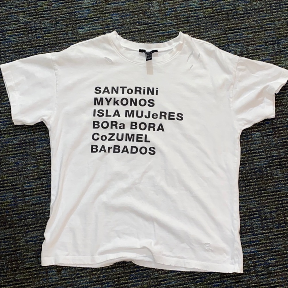 White Graphic T-Shirt